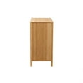thumbnail image 4 of Baxton Studio Naresh Mid-Century Modern Transitional Natural Brown Bamboo Wood 2-Door Storage Cabinet, 4 of 5