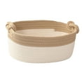 thumbnail image 2 of Cesta de Cuerda de Algodón Macarena con Asas Caqui, 2 of 8