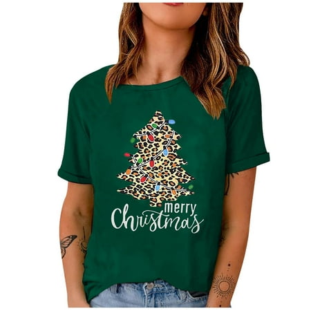 

Mrat Short Sleeve Round-Neck Blouses & Shirts Womens Blouses And Tops Casual Fashion Ladies Solid Round-Neck Short Sleeve T-Shirt Printed Loose Blouse Tops Corset Tops For Female Soft