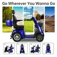 thumbnail image 4 of Xlluproid 1000W Heavy-Duty 4 Wheel Mobility Scooter - 500LBS Capacity All Terrain Electric Cart for Seniors,Adults,Blue, 4 of 16