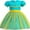 Green and yellow, variant on ATAIKU 1-6T Toddler Kids Girls Halloween Princess Dress Up Baby Girls Tulle Dress for Birthday Christmas Party