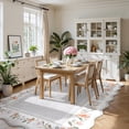 thumbnail image 3 of Lahome 8'x10' Boho Floral Scalloped Area Rug,Machine Washable, Non-Slip Low-Pile Vintage Distressed Design for Living Room, Bedroom, Dining Room Office, 3 of 10