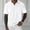 White, variant on VgaVtl Mens Polo Shirts Short Sleeve Basic Summer Leisure Waffle Collared Mens Clothes Shirts Solid Color Office