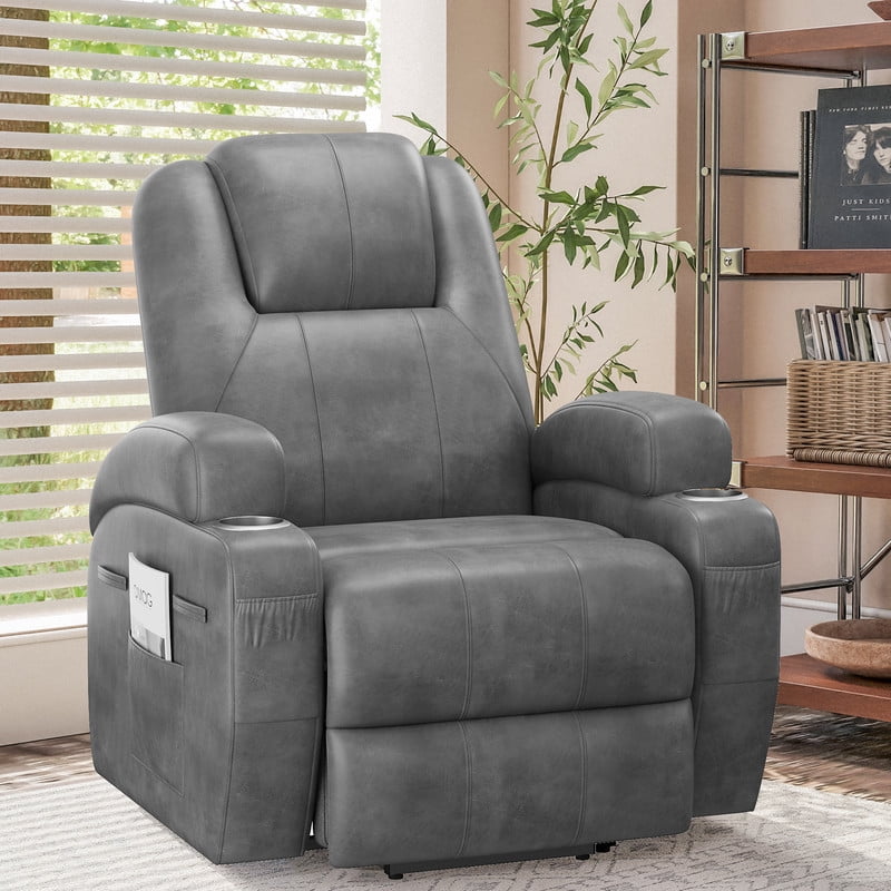 Homall Lift Recliner Comfy Chair Power Massage Electric Recliner Chairs for Adults,Gray