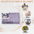 thumbnail image 6 of Funnil Fleece Throw Blanket Wedding Gifts for Women, Men-Anniversary, Engagement Romantic Gifts,50x60in Purple, 6 of 9