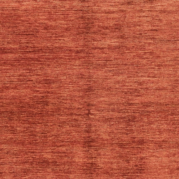 Ahgly Company Indoor Square Abstract Orange Red Abstract Area Rugs, 8' Square