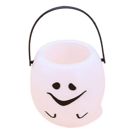 

Bluelans Halloween Pumpkin Candy Bucket Spacious Portable Snack Box for Festive Treats Bright Colors Easy to Carry Perfect