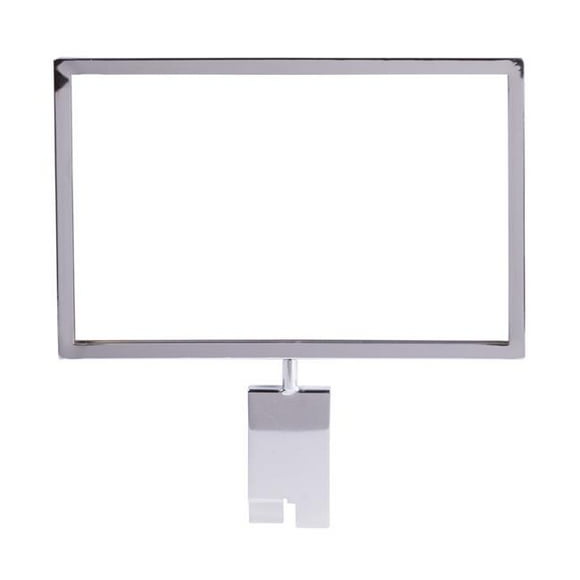 Econoco GWMC711 7 in. H x 11 in. W Metal Sign Holder for Gridwall, Chrome