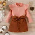 thumbnail image 2 of NIEWTR Toddler Baby Girl Clothes Sweatshirt Pullover Long Sleeve Shirt Top Joggers Pants or Skirt Pants or Skirt Autumn Winter Clothes (1-2 Years), 2 of 9