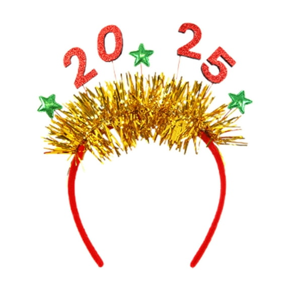 Uutvmp Christmas Headbands, Xmas 2025 Headwear Holiday Headbands, Seasons Themes Headband Assorted Styles for Christmas New Year Party Accessories