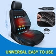 thumbnail image 6 of Practisol Heated Cooling Car Seat Cushion with Massager Heated Car Seat Cover Warmer Seat Coolers for Vehicle 12V Cooling Seat Cover for Car Front Seat Black 1PCS, 6 of 7