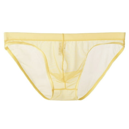 Mens Ransparent Thong Thin Mesh Underwear Fun