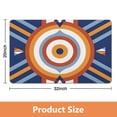 thumbnail image 4 of Retro Sun Non-Slip Bath Mat for a Funky Bathroom Upgrade - Half Circle Boho Rug in Vibrant Rainbow Colors, Soft Water Absorbent Fiber for Comfort, Cute Addition to Any Shower Room, 20x32 inch, 4 of 5