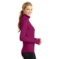 thumbnail image 2 of Sport-Tek LST850 Ladies Sport-Wick Stretch 1/2-Zip Pullover Sweatshirt, Hot Coral, 4XL, Womens Activewear, 2 of 3
