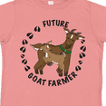 thumbnail image 4 of Inktastic Future Goat Farmer with Cute Goats and Hoof Prints Boys or Girls Toddler T-Shirt, 4 of 5