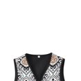 thumbnail image 5 of Yunliwuli Women’s Quilted Vest Classic Sleeveless V Neck Open Front Cardigan Padded Coat Fall Outwear, 5 of 9