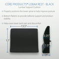thumbnail image 6 of Core Products Lobak Rest Back Cushion - Black, 6 of 6