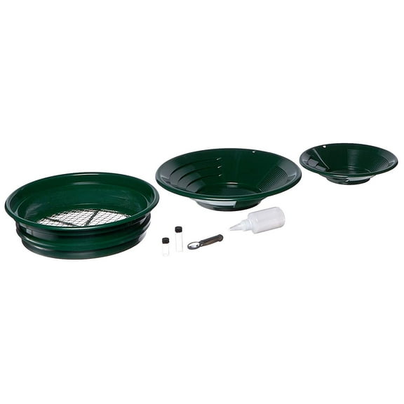 Se Gp5-Kit107 Prospecting Mining Panning Kit Classifier And 2 Gold Pans (7 Pc.)