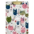 thumbnail image 1 of FMSHPON Cute Colorful Cat Flowers Clipboard Hardboard Wood Nursing Clip Board and Pull for Standard A4 Letter 13x9 inches, 1 of 7