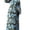 03Black Blue Flower, variant on Women's Plus Size Maxi Dress Long Sleeve Crew Neck Empire Waist Casual Flowy Long Dresses for Women