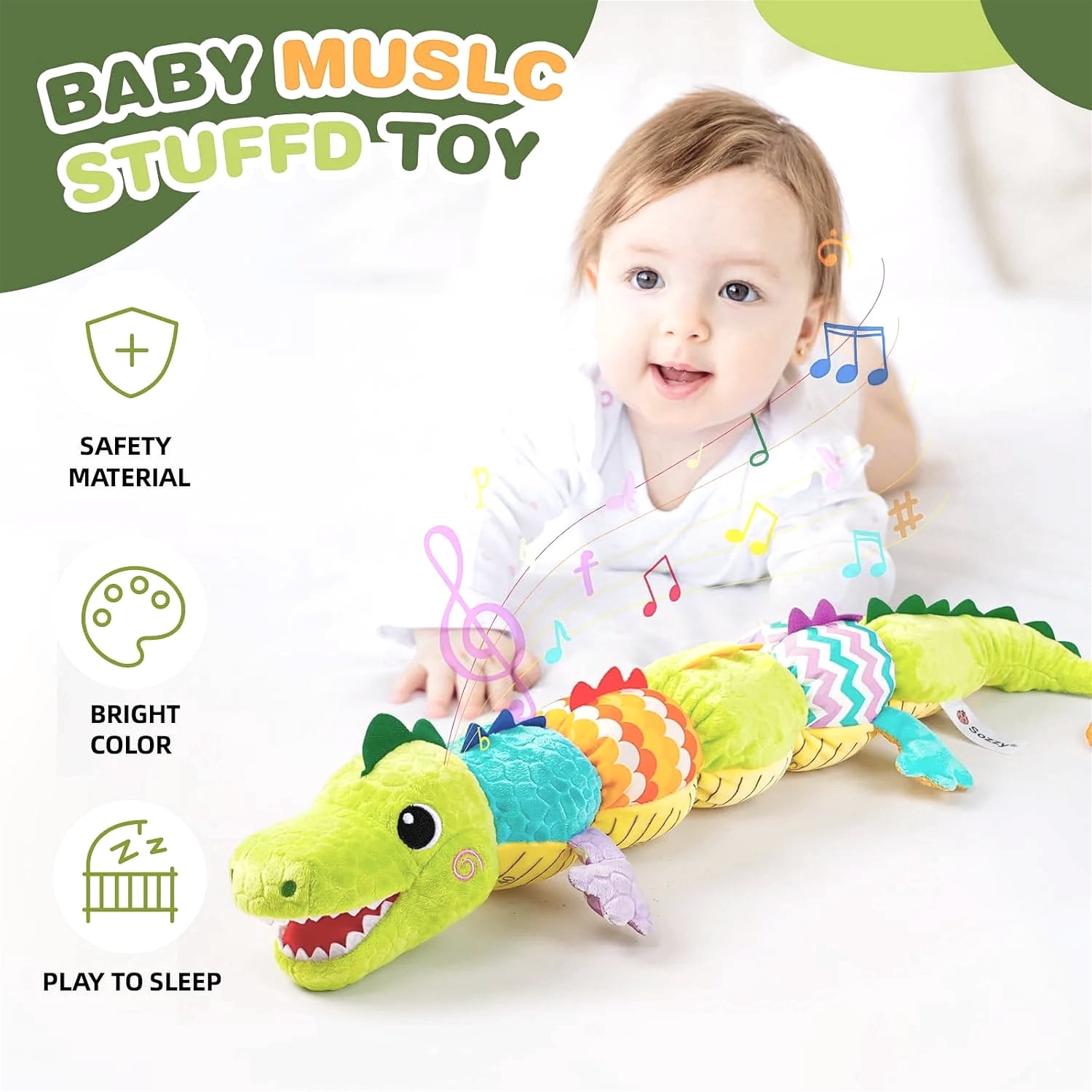 Baby Boy Toys for 0 3 6 9 12 Months, Soft Tummy Time Toy with Multi Textures,Rattle,Crinkle,Newborn Baby Stuffed Animal Toy, Baby Gift,Caterpillar