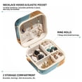 thumbnail image 2 of Sea Lion Travel Portable Square Jewelry Box Earring Necklace Bracelet Holder Organizer Display Case Stand Decorative Box Storage Box, 2 of 6