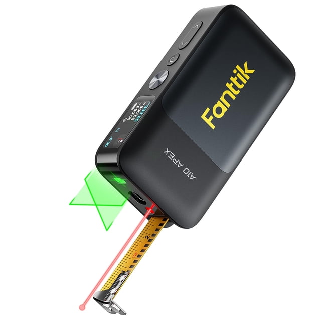 Medidor Láser Fanttik A10 Apex 3 en 1 con Cinta Métrica de 15 m