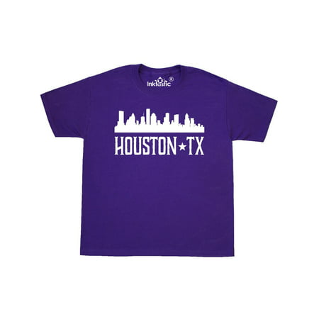 Houston Texas Skyline TX Cities Youth T-Shirt (Best Peruvian Restaurant In Houston Tx)