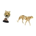 thumbnail image 4 of Escultura moderna de cabeza de tigre y , figura decorativa de animal, centro de mesa para entrada, sala de estar, oficina, estantería, recibid, 4 of 7