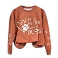 thumbnail image 1 of Birdeem Mode Femmes Décontracté Manches Longues Col Rond Imprimé Chandail en Molleton Blouse, 1 of 1