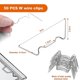 thumbnail image 2 of 100pcs Greenhouse Clips For Glass, Stainless Steel Greenhouse Glass Pane Fixing Clips Include 50 Pieces Glazing Clips W Wire Clips, 2 of 5
