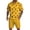 Orange, variant on Men's Summer Outfits Hawaiian Matching Set Beach 2 Piece Outfits Floral Cruise Button Down Shirt and Shorts