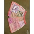 thumbnail image 3 of Unisex Boho Bohemian Hippie Rayon Patchwork Festival Shorts One Size Elasticated Waist Comfy Shorts / Pink, 3 of 6