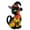 1PC, variant on Halloween Theme Cat Lantern - Stained Resin Pumpkin Cat Night Light, 3D Cat Wear Witch Hat Bedside Lamp