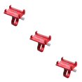 thumbnail image 1 of maskred Aluminum Alloy Mobile Phone Holder for Smartphone 3.5-6.2 inch Mobile Cell Phone Bike Handlebar Mount Bracket Racks red 3Set, 1 of 6