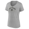 thumbnail image 2 of Women's Heather Gray Las Vegas Raiders Team Arc V-Neck T-Shirt, 2 of 3