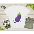thumbnail image 6 of Cute Purple Sleeping Eggplant Vegetable Vegetarian Resting T-Shirt Eggplant Lover Gift T Shirt for Men Women Kids Boys Girls Graphic Tshirt, 6 of 7