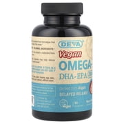 Deva Nutrition Vegan Omega 3 DHA-EPA Vagan Capsules, 90 Ea