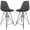 Transparent Black, variant on LeisureMod Cresco Modern Acrylic Barstool with Black Steel Frame and Footrest – Durable Lightweight Counter Stool for Kitchen Island, Home Bar, or Dining Area Set of 2