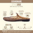thumbnail image 2 of Cushionaire Java Casual Womens Jelly Flats with Adjustable Strap, Closed Toe Mary Janes Mule Design, Waterproof Jelly Sandals for Women, 2 of 20