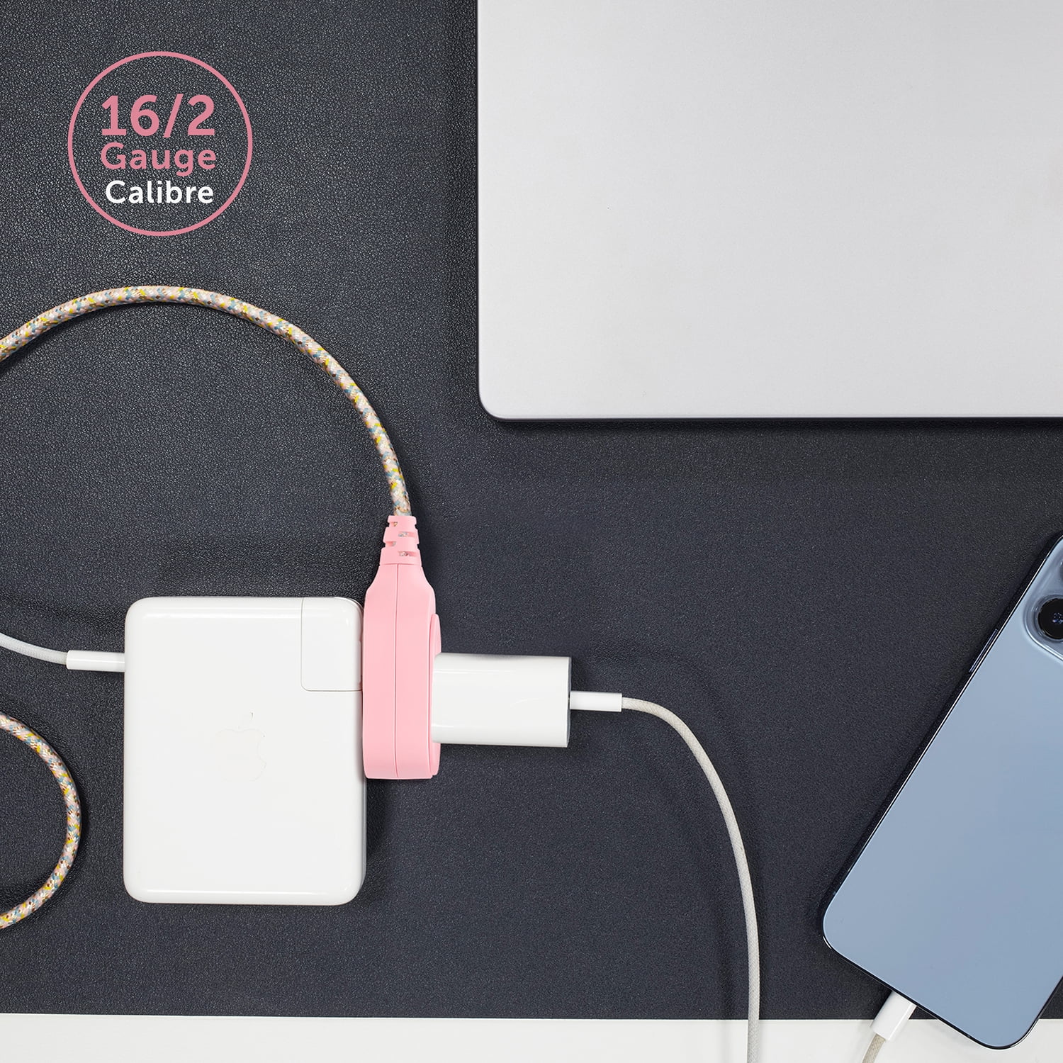 Globe Electric 9-ft Metallic Pink Fabric Extension Cord