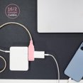 thumbnail image 4 of Globe Electric 9-ft Metallic Pink Fabric Extension Cord, 4 of 5
