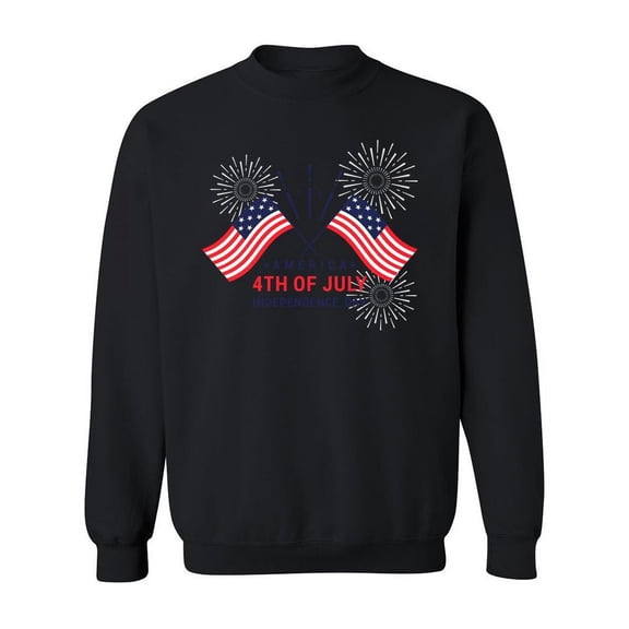 4Th Of July Fireworks Graphic Sweatshirt Women -Image by Shutterstock, Female 4X-Large