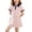 Pink, variant on Girls Student Style Polo Dress (12M-13Y) Summer Short Sleeve Lapel A-Line Skirt with Side Drawstring for School Navy 2T