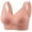 Pink, variant on FYDUU Womens Wireless Bras Women Casual Thin Breathable Top Bra Underwear Without Steel Ring Gathering Soft Everyday Bras