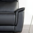 thumbnail image 3 of Furniture of America Telimate Leather Padded Reclining Sofa in Black, 3 of 8