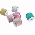 thumbnail image 2 of XmhyTop-A 10 Yards Wired Crinkled Ribbon, 6.3cm Wide Polyester Decorative Ribbon for Christmas, Gift Wrapping, Wreaths Wedding Decor,Gold, 2 of 4