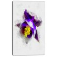 thumbnail image 2 of Blue Flower with Yellow Stigma - Floral Canvas Art Print, 2 of 4