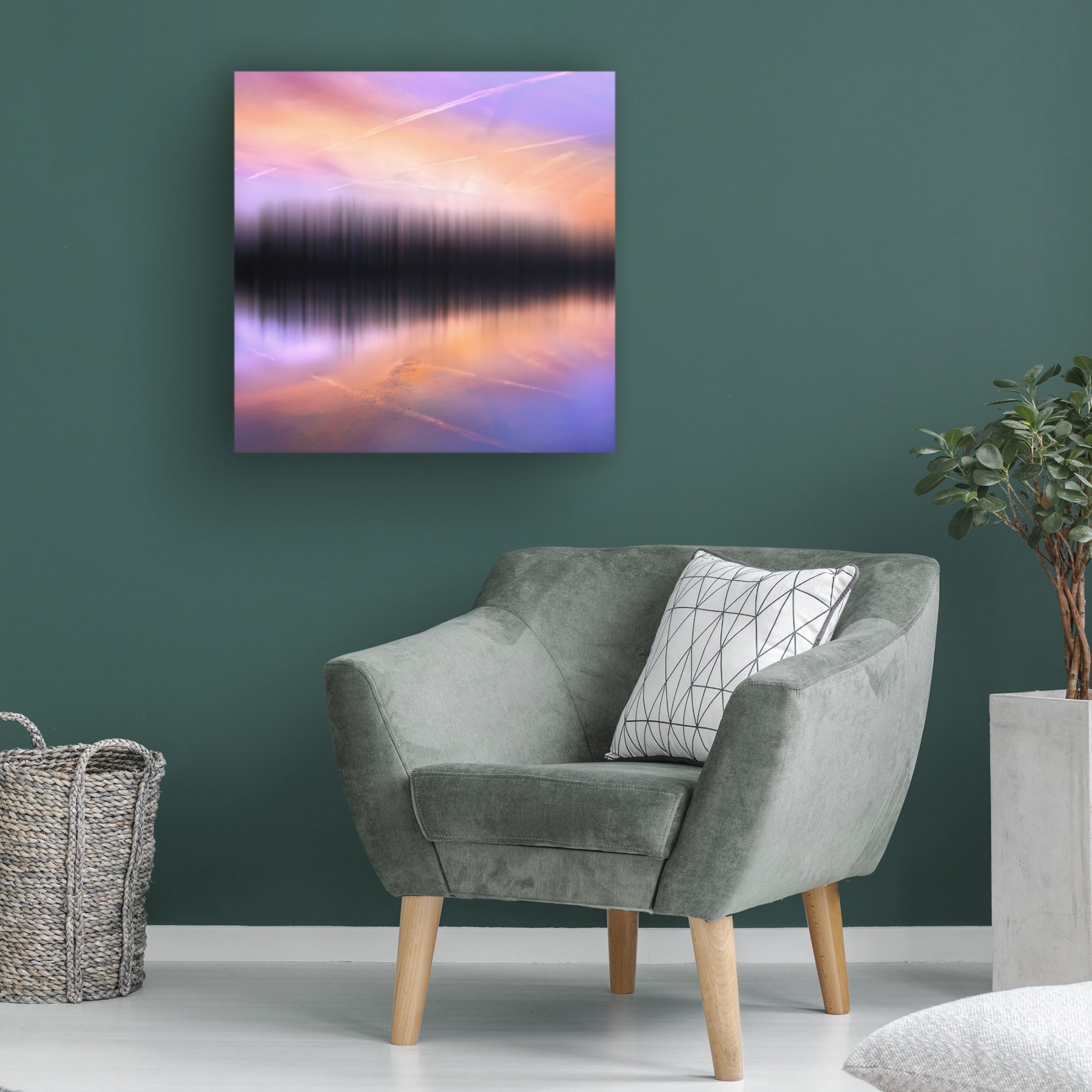 Canvas Wall Art - Chus Rodriguez 'Lejos  En El Reino De Los Sueapos Iii' Wall Art for Living Room, Bedroom, or Office D?cor by Trademark Fine Art - 35 x 35 Inches