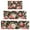 Pioneer Flower Floral-1, variant on Pioneer Flower Floral Print Pattern Kitchen Rugs Sets Of 3,Kitchen Runner Rugs Non Skid Washable,Decorative Kitchen Floor Mats for Kitchen,Sink,Laundry,17"x30" 17"x47" 17"x59"
